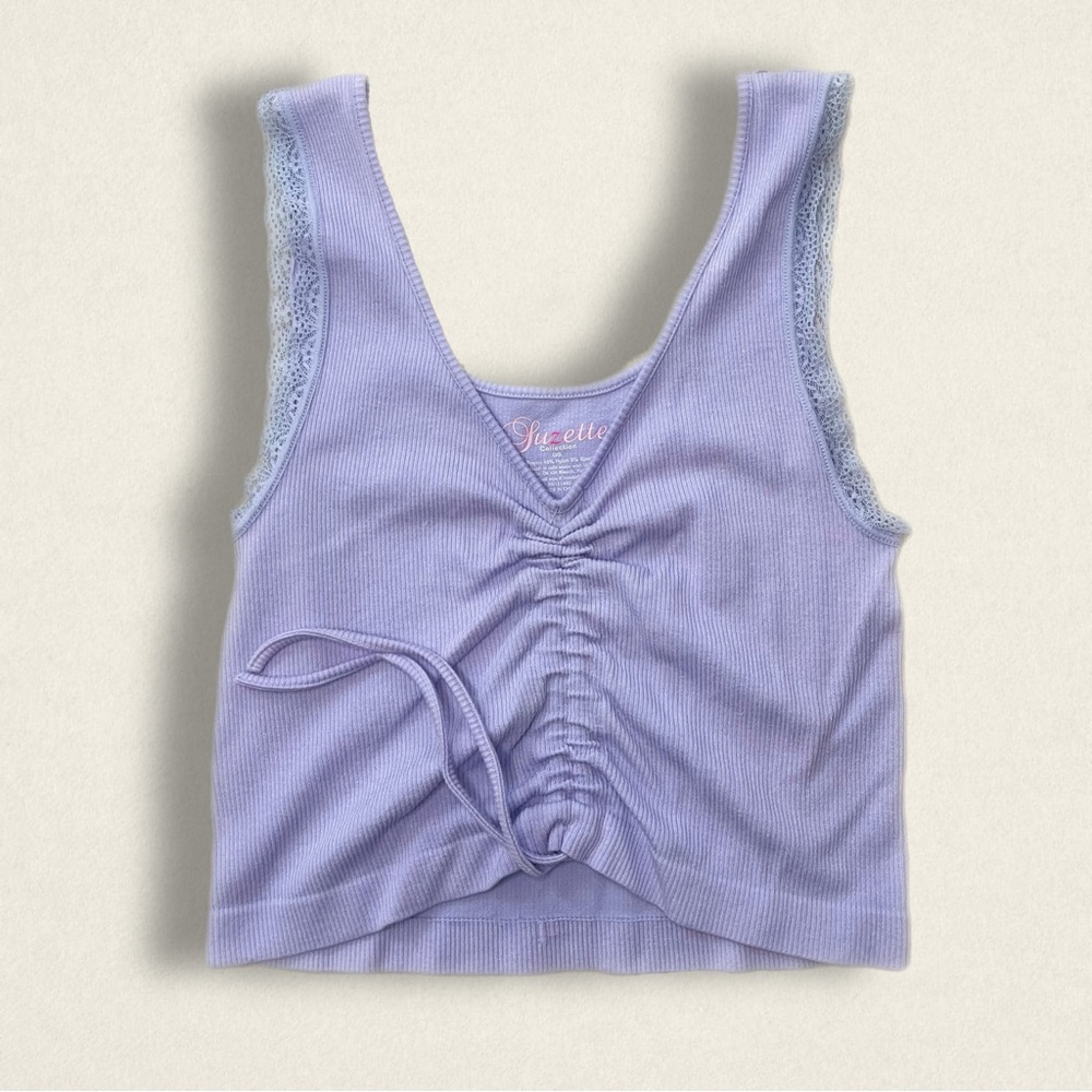 purple tank top
